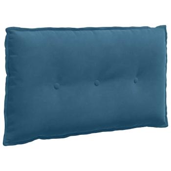 Rücken Kissen Blau 80 x 50 cm Cordstoff