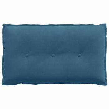 Rücken Kissen Blau 80 x 50 cm Cordstoff
