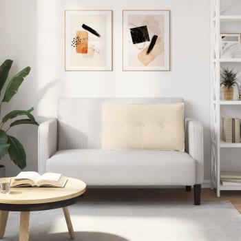 Rücken Kissen Beige 80 x 50 cm Mikrofaserstoff