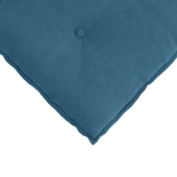 Rücken Kissen Blau 100 x 50 cm Cordstoff