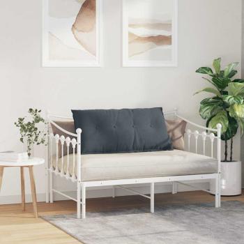 Rücken Kissen Dunkelgrau 100 x 50 cm Cordstoff