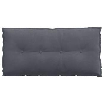 Rücken Kissen Dunkelgrau 100 x 50 cm Cordstoff