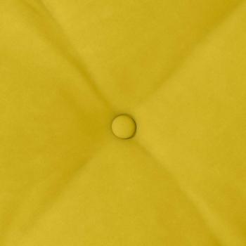 Rücken Kissen Gelb 100 x 50 cm Cordstoff