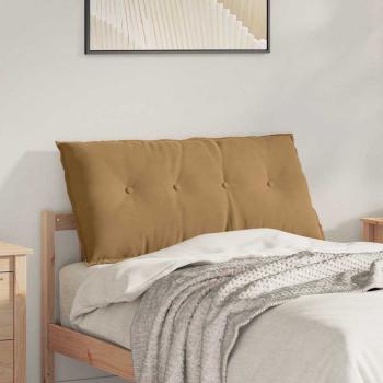 ARDEBO.de - Rücken Kissen Braun 100 x 50 cm Cordstoff
