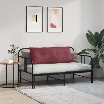 Rücken Kissen Weinrot 120 x 19 x 50 cm Stoff