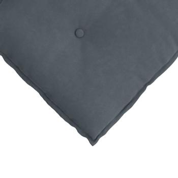 Rücken Kissen Dunkelgrau 120 x 50 cm Cordstoff