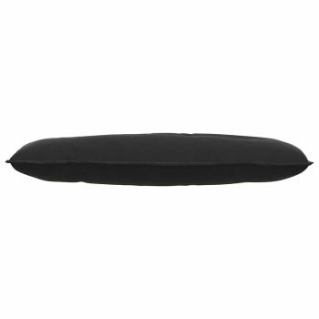Rücken Kissen Schwarz 120 x 50 cm Cordstoff