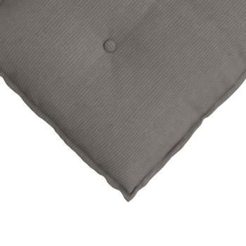 Rücken Kissen Hellgrau 120 x 50 cm Cordstoff