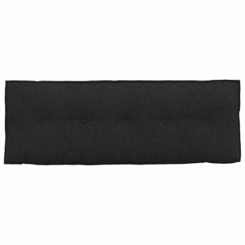 Rücken Kissen Schwarz 140 x 19 x 50 cm Stoff