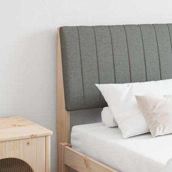 ARDEBO.de - Gepolstertes Kopfteil Dunkelgrau 200 cm Massives Kiefernholz