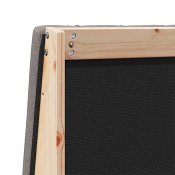 Gepolstertes Kopfteil Taupe 200 cm Massives Kiefernholz