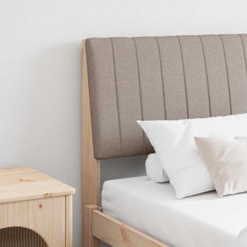 ARDEBO.de - Gepolstertes Kopfteil Taupe 180 cm Massives Kiefernholz