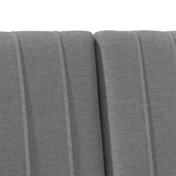 Gepolstertes Kopfteil Dunkelgrau 150 cm Massives Kiefernholz