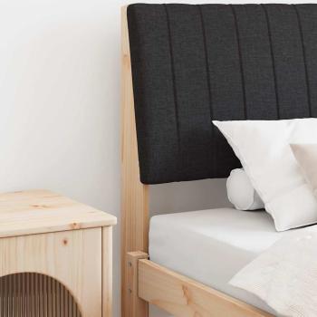 ARDEBO.de - Gepolstertes Kopfteil Schwarz 100 cm Massives Kiefernholz