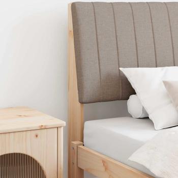 ARDEBO.de - Gepolstertes Kopfteil Taupe 100 cm Massives Kiefernholz