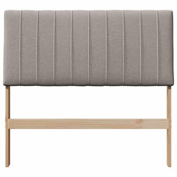 Gepolstertes Kopfteil Taupe 100 cm Massives Kiefernholz