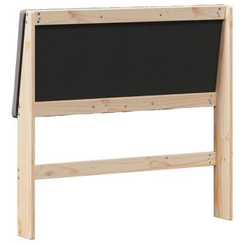 Gepolstertes Kopfteil Taupe 100 cm Massives Kiefernholz
