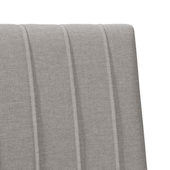Gepolstertes Kopfteil Taupe 100 cm Massives Kiefernholz
