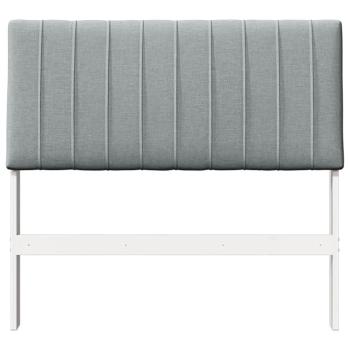 Gepolstertes Kopfteil Hellgrau 100 cm Massives Kiefernholz