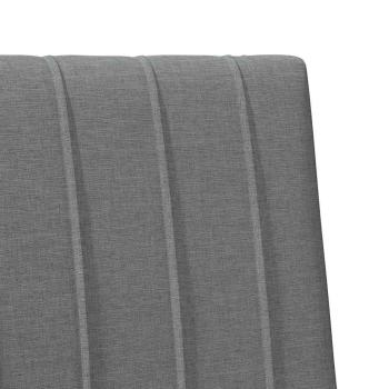 Gepolstertes Kopfteil Dunkelgrau 90 cm Massives Kiefernholz