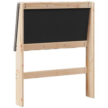 Gepolstertes Kopfteil Taupe 75 cm Massives Kiefernholz