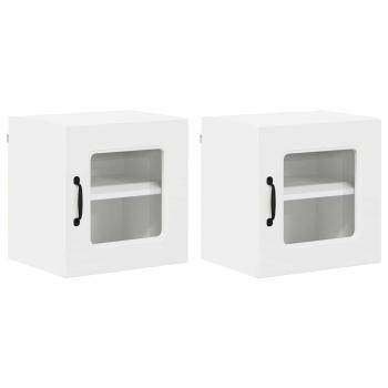 Küchenhängeschrank 2 pcs Weiß 40 x 31 x 40 cm Holzwerkstoff