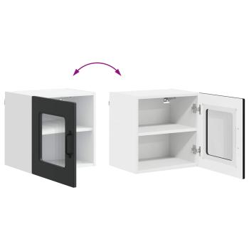 Küchenhängeschrank 2 pcs Schwarz 40 x 31 x 40 cm Holzwerkstoff