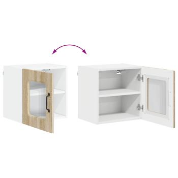 Küchenhängeschrank mit Regal 2 pcs Sonoma-Eiche 40 x 31 x 40 cm