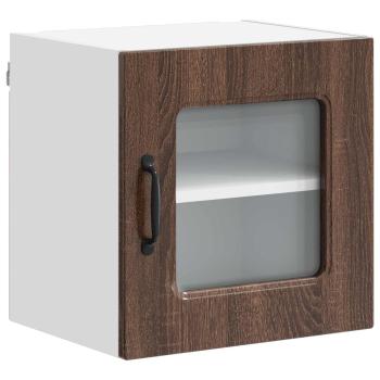 Küchenhängeschrank mit Regal Braun Eichen-Optik 40 x 31 x 40 cm