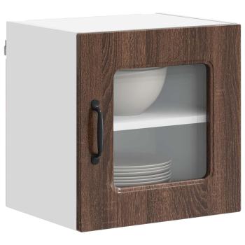 Küchenhängeschrank mit Regal Braun Eichen-Optik 40 x 31 x 40 cm