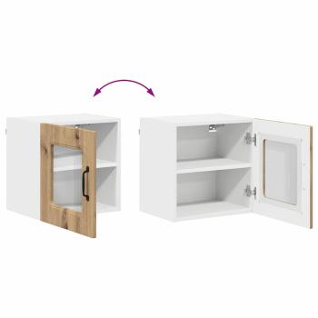 Küchenhängeschrank mit Tür 2 pcs Artisan-Eiche 40 x 31 x 40 cm