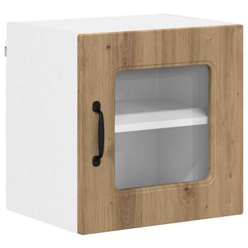Küchenhängeschrank mit Tür 2 pcs Artisan-Eiche 40 x 31 x 40 cm