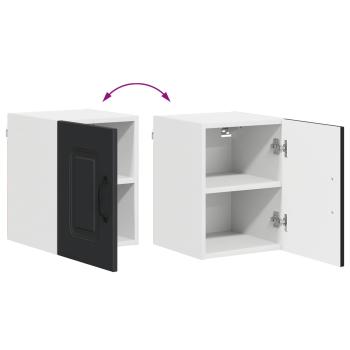 ARDEBO.de - Küchenhängeschrank 2 pcs Schwarz 30 x 31 x 40 cm Holzwerkstoff