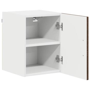 Küchenhängeschrank mit Regal Braun Eichen-Optik 30 x 31 x 40 cm