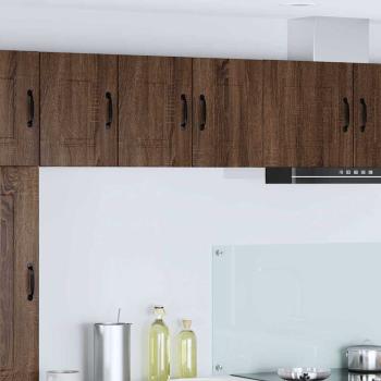 ARDEBO.de - Küchenhängeschrank 2 pcs Braun Eichen-Optik 30 x 31 x 40 cm