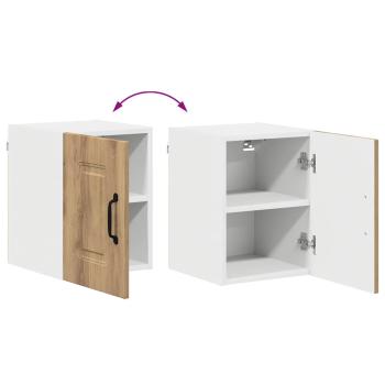 Küchenhängeschrank mit Tür 2 pcs Artisan-Eiche 30 x 31 x 40 cm