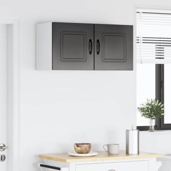 Küchenhängeschrank 2 pcs Schwarz 40 x 31 x 40 cm Holzwerkstoff