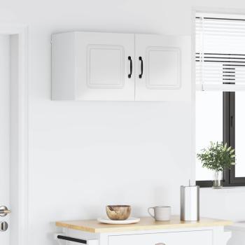 Küchenhängeschrank mit Tür 2 pcs Hochglanz Weiß 40 x 31 x 40 cm