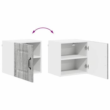 Küchenhängeschrank mit Tür 2 pcs Graues Sonoma 40 x 31 x 40 cm