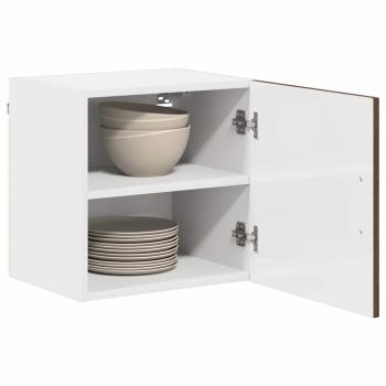 Küchenhängeschrank mit Regal Braun Eichen-Optik 40 x 31 x 40 cm