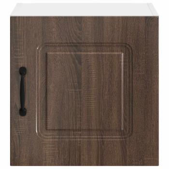 Küchenhängeschrank mit Regal Braun Eichen-Optik 40 x 31 x 40 cm