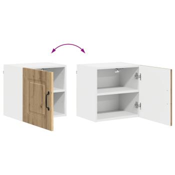 Küchenhängeschrank mit Tür 2 pcs Artisan-Eiche 40 x 31 x 40 cm