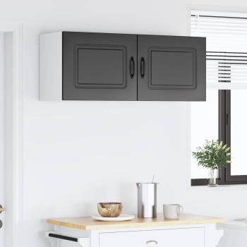 Küchenhängeschrank 2 pcs Schwarz 50 x 31 x 40 cm Holzwerkstoff