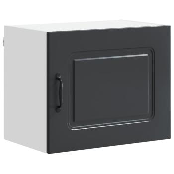 Küchenhängeschrank 2 pcs Schwarz 50 x 31 x 40 cm Holzwerkstoff
