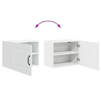 Küchenhängeschrank mit Tür 2 pcs Hochglanz Weiß 50 x 31 x 40 cm