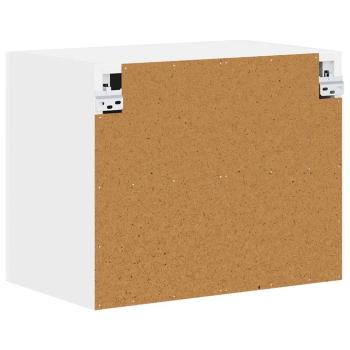 Küchenhängeschrank mit Tür 2 pcs Hochglanz Weiß 50 x 31 x 40 cm