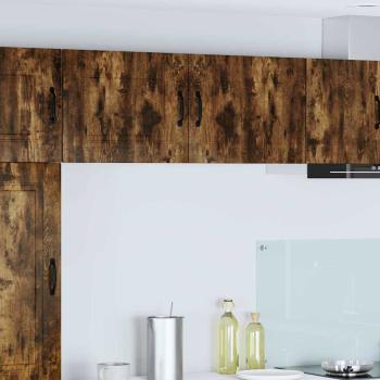 ARDEBO.de - Küchenhängeschrank 2 pcs Geräucherte Eiche 50 x 31 x 40 cm