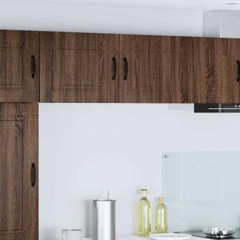 ARDEBO.de - Küchenhängeschrank mit Regal Braun Eichen-Optik 50 x 31 x 40 cm