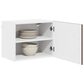 Küchenhängeschrank mit Regal Braun Eichen-Optik 50 x 31 x 40 cm