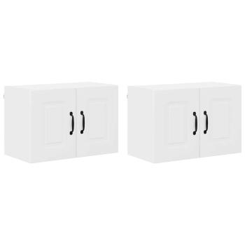 Küchenhängeschrank 2 pcs Weiß 60 x 31 x 40 cm Holzwerkstoff